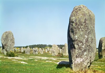 Alignment of standing stones, Megalithic Period, 4th-3rd millennium BC by Prehistoric